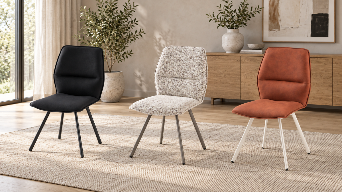 Čalouněná jídelní židle Loft s třídílným opěradlem
